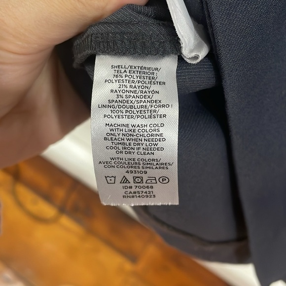 Loft Charcoal Grey business office dress size 4 - Picture 4 of 6